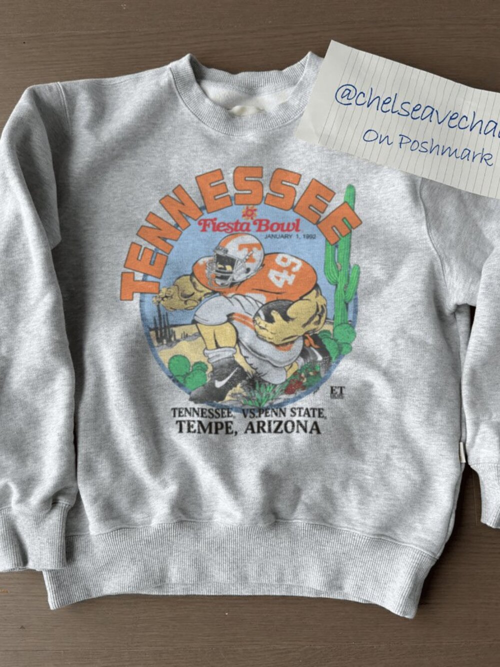 Vintage 90s Tennessee Volunteers Football Sweatshirt, University of Tennessee